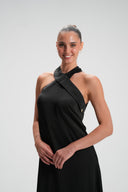 Satin Halter Dress