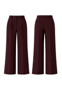 Tailored Trousers - Deep Plum - HOUSE OF DENTELLE