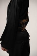 Hila Blouse / Satin Scarf Blouse - HOUSE OF DENTELLE