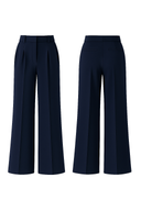 Tailored Trousers - Navy - HOUSE OF DENTELLE