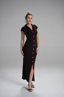 Tailored Button Dress