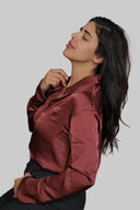 Satin Shirt - HOUSE OF DENTELLE