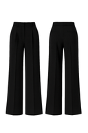 Tailored Trousers - Black - HOUSE OF DENTELLE
