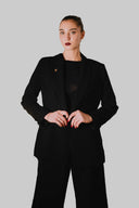 Tailored Blazer - Black - HOUSE OF DENTELLE